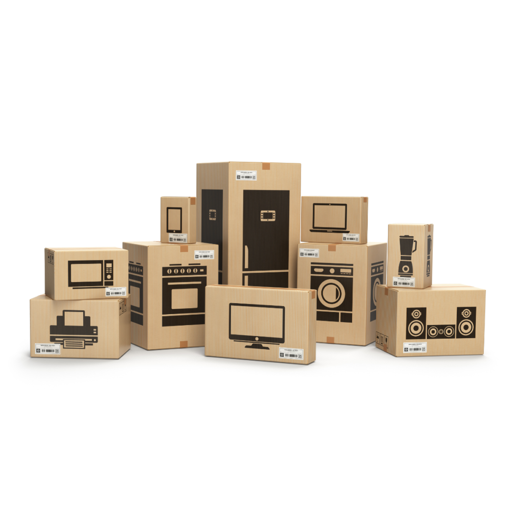 מכונות כביסה, מדיחי כלים, תנורים, מקררים, מוצרי חשמל,
